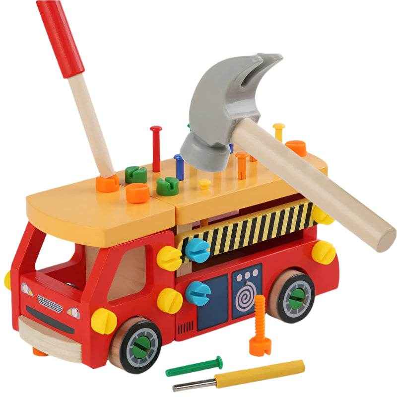 🌳Fix, Twist, and Learn! Montessori Wooden Busy Board for Hands-On Little Builders 🧰🪵 - ThiGui