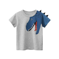🦖💥 Dino-Mite Summer Tee for Boys – Where Comfort Meets Adventure! - ThiGui