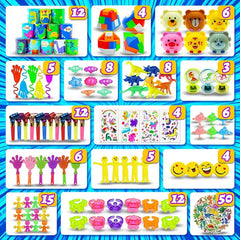 🎉 206-Piece Surprise Toy Set – Bulk Party Fun for Curious Little Explorers! 🎁🦸♂️ - ThiGui