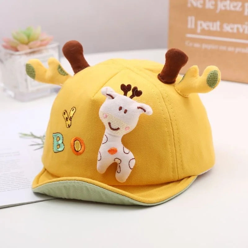 🦒 Cute Giraffe Sun Hat – Adorable Duckbill Cap for Baby Boys & Girls! ☀️🧢 - ThiGui