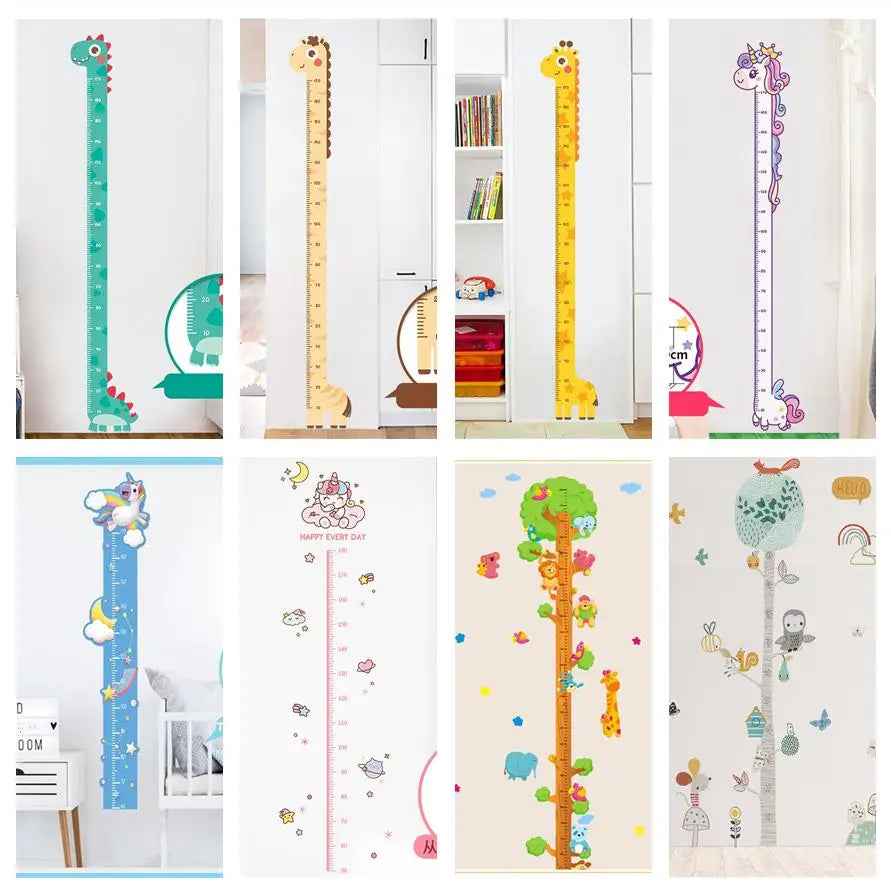 Watch Me Grow! Cute Animal Height Chart Wall Sticker for Boys’ Rooms - ThiGui