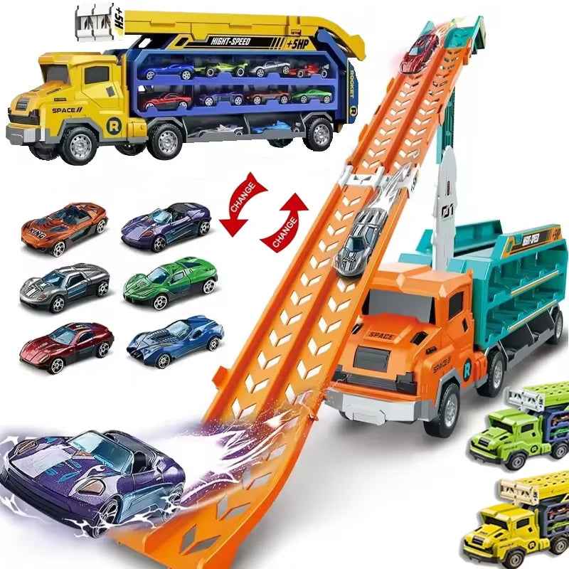 🚗 Rocket Racer Track Set – Loop, Launch & Transform into Hours of Fun! 🛞🚀 - ThiGui