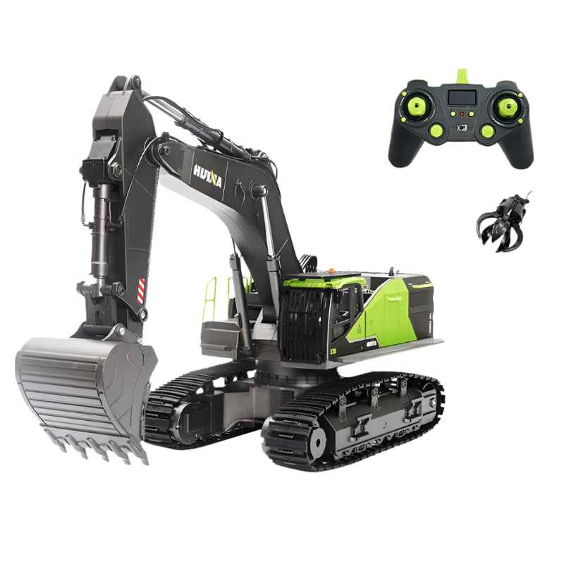 🚧 Power in Your Hands – 1:14 HUINA RC Excavator Truck with Real Sounds! 🔋🚜 - ThiGui