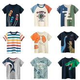 👕 Adorable Boys’ Summer Cotton Tees – Cartoon Fun for Ages 2-9! - ThiGui