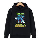 67 Six Seven Steal A BrainRot Kids Hoodie 🧥🔥 Trendy Cartoon Sweatshirt - ThiGui