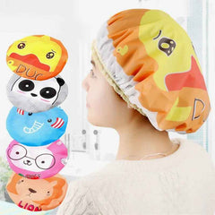 🛁Waterproof Cartoon Shower Hat for Boys Who Hate Getting Water in Their Eyes - ThiGui