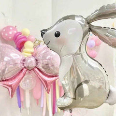 🎂Layer Up the Fun – Adorable Birthday Cake Balloon with Candles & Teddy for a Sweet Celebration! 🎂🎈 - ThiGui