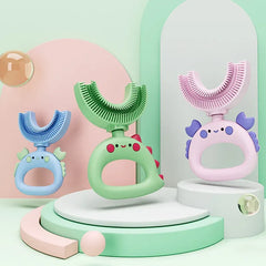 🪥🧸 360° U-Shaped Cartoon Toothbrush – Gentle, Fun & Perfect for Little Smiles! 🌟👶 - ThiGui