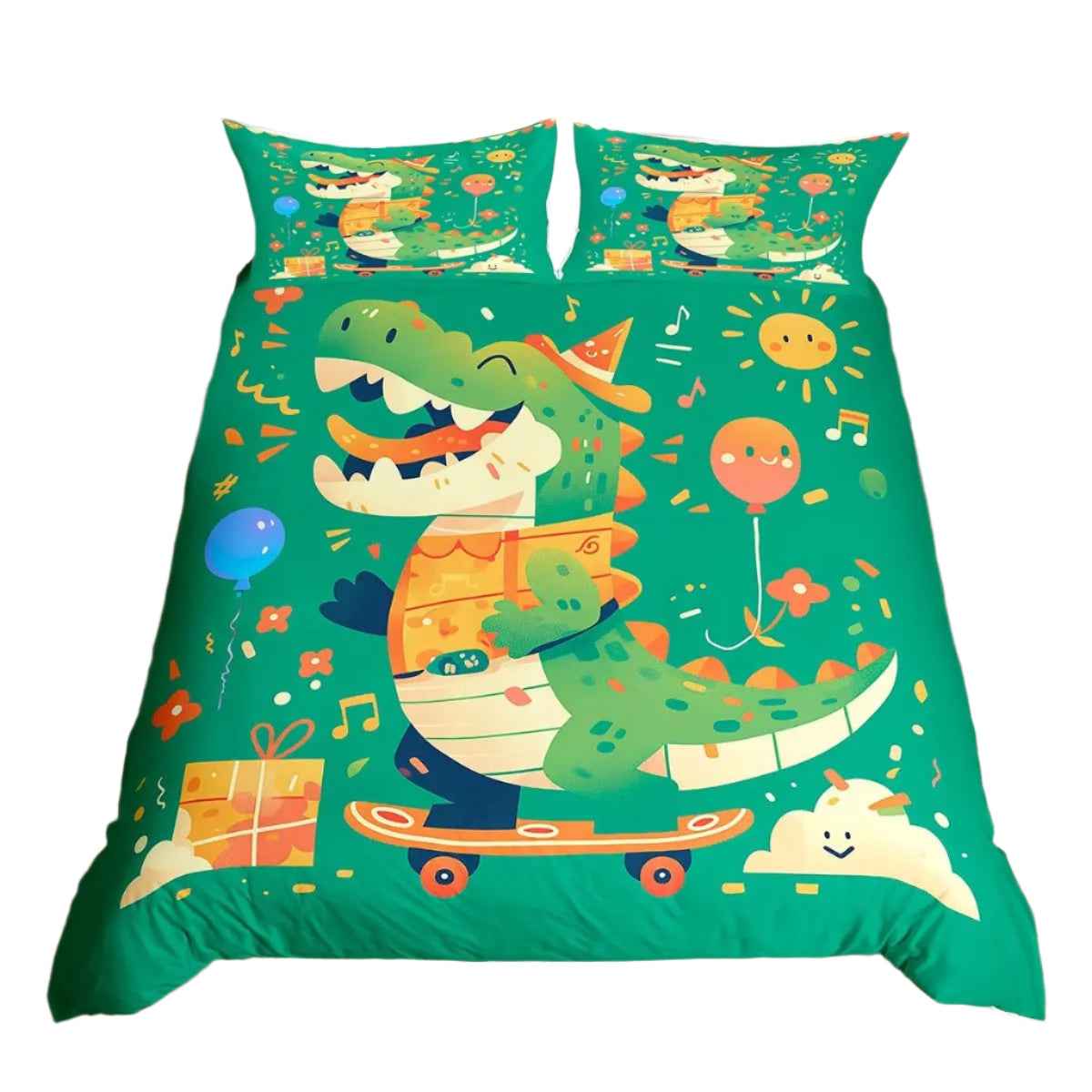 🦎 Wild Crocodile Duvet – Bold & Fun Bedding for Brave Boys! - ThiGui