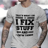 I Fix Stuff Dad Tee 🔧😎 Funny Mechanic Shirt for Handy Heroes - ThiGui