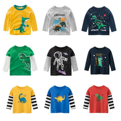 🦖Roarsome Dino Tees – Long Sleeve Fun for Little Explorers! - ThiGui