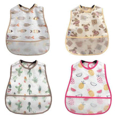 🍼Super Cute Waterproof Cartoon Bibs – Mealtime Magic for Messy Little Explorers! - ThiGui