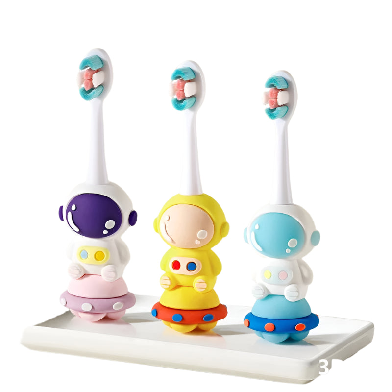 🪥🚀 Cartoon Astronaut Kids Toothbrush – Gentle Bristles, Galactic Fun! 🌙👦 - ThiGui
