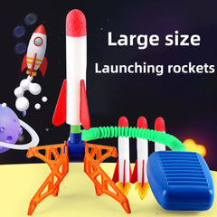 🚀 Sky-High Fun! Air-Powered Rocket Launcher Toy for Kids – Stomp, Jump & Launch 🌈🦶 - ThiGui