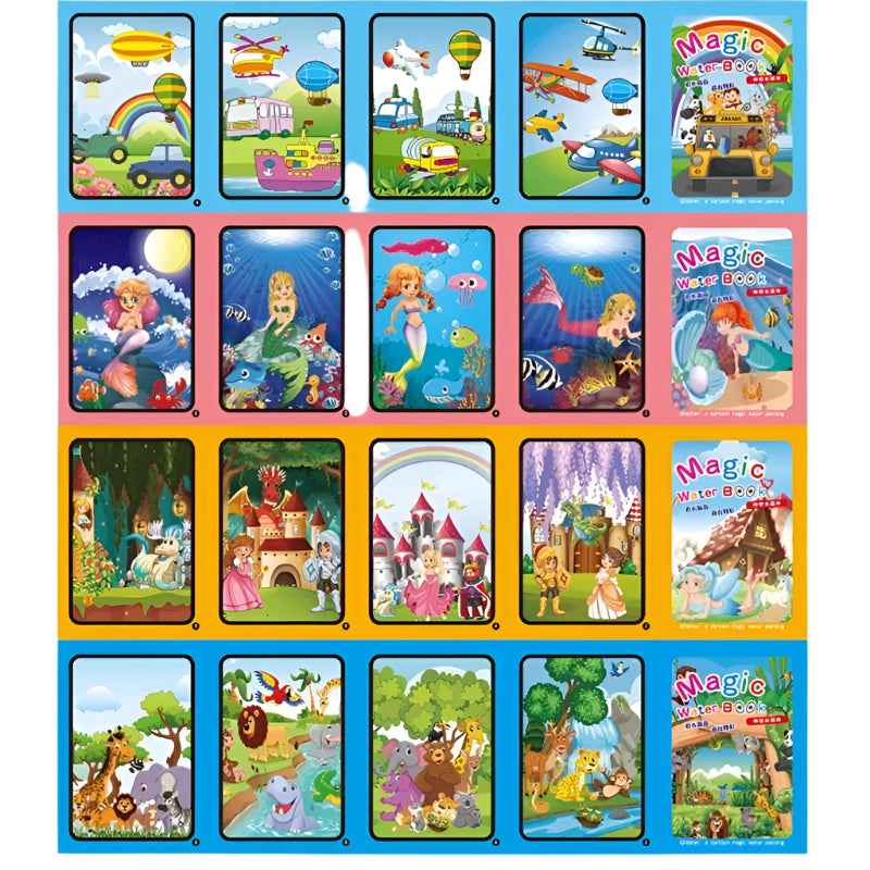 💧 Just Add Water – Mess-Free Magic Coloring Book for Little Artists! 🎨🦄 - ThiGui