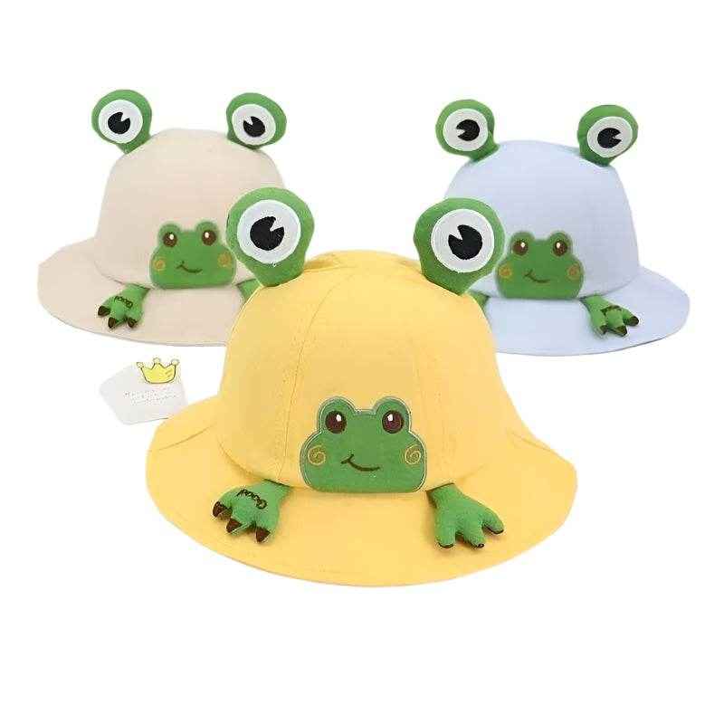 🌞Adorable Cartoon Frog Baby Sun Hat – Soft, Breathable & Perfect for Outdoor Adventures! - ThiGui