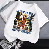 Italian Brainrot T-Shirt Kids Cartoon Anime Print Clothes Round Neck Basic Italian Brainrot Kids Cartoon Tee 🎨😎 Fun Anime Style Boys T-Shirt Tops Absorbent Casual Shirts Gift - ThiGui