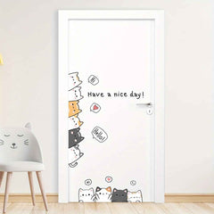 Sweet Cat Wall Stickers – Bring Cuddly Charm to Your Child’s Room! - ThiGui