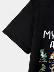 🦕 ABC Meets ROAR! Fun Dinosaur Alphabet T-Shirt for Curious Boys 🧒✨ - ThiGui