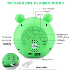 ⏰ Wake Up Happy – Animal Alarm Clock & Sleep Trainer for Kids! 🐻🌈 - ThiGui