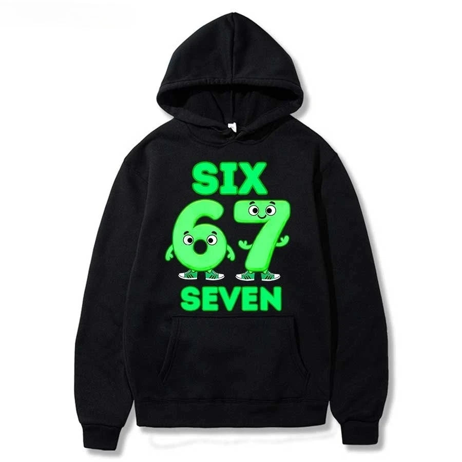 Bruh 67 Six Seven Brainrot Hoodie ๐๐ฅ Cool & Cosy Kids Streetwear Sweatshirt - ThiGui