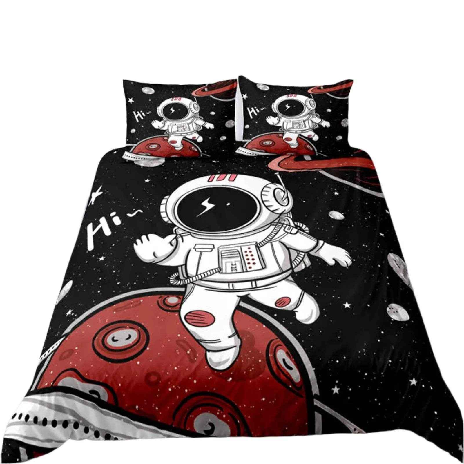 🛸 3D Space Dreams Duvet – Astronaut Bedding for Little Galaxy Explorers! - ThiGui