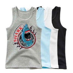 🦈 Cool Shark Power! Boys’ Summer Tank That Roars with Style - ThiGui