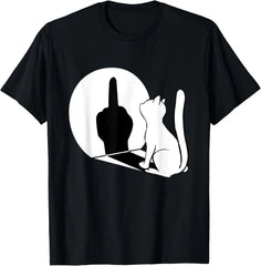 Statement Cat Attitude Tee 🐱😼 Funny Cotton Summer T-Shirt - ThiGui