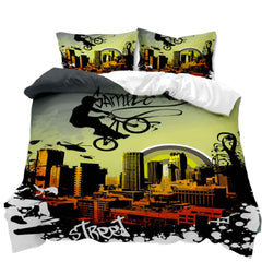 🏍️ Motocross Mania Duvet – Racing Bedding for Little Speed Lovers! - ThiGui