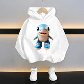 Italian Brainrot Tung Tung Hoodie 😆🧥 Fun Thin Cartoon Sweatshirt for Boys - ThiGui