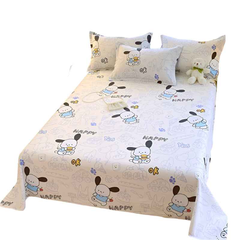 🛏️Fresh Flowers, Sweet Dreams – Soft Cotton Bed Sheet for Kids 🌸 - ThiGui