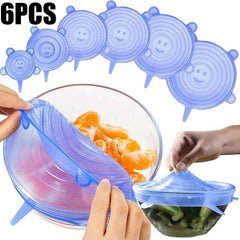 🥣Stretchy Magic Lids – Say Bye-Bye to Plastic Wrap!- - ThiGui