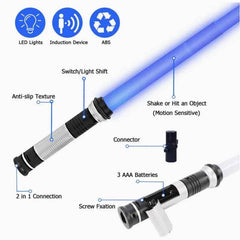 🌈Glow Like a Hero! The 2-in-1 Lightsaber Toy That Turns Boys into Jedi Knights - ThiGui