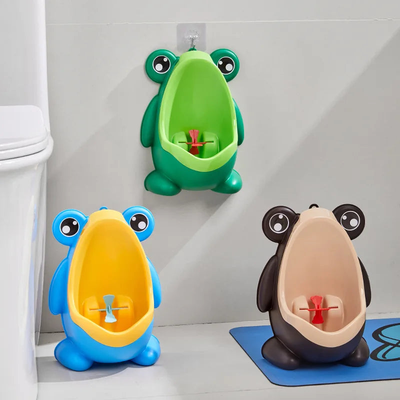 🐸 Froggy Fun Toilet Trainer – Wall-Mounted Urinal for Little Boys 🚽💦 - ThiGui