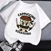 Italian Brainrot Cartoon Boys Tee 🎨😎 Cool Anime Casual T-Shirt - ThiGui