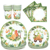 🦖 Roarsome Dino Tableware Set – Make His Birthday Wild & Easy! 🎉🍽️ - ThiGui