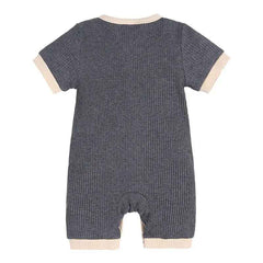 🌞 Cotton-Linen Baby Romper – Breezy Summer Comfort for Boys 3–18 Months 🧺💙 - ThiGui