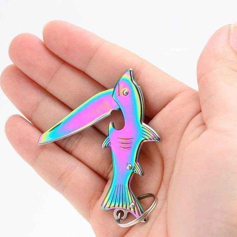 🦈Mini Shark Folding Pocket Knife Keychain Tool for Smart Outdoor or Everyday Use - ThiGui