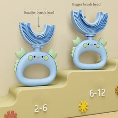 🪥🧸 360° U-Shaped Cartoon Toothbrush – Gentle, Fun & Perfect for Little Smiles! 🌟👶 - ThiGui