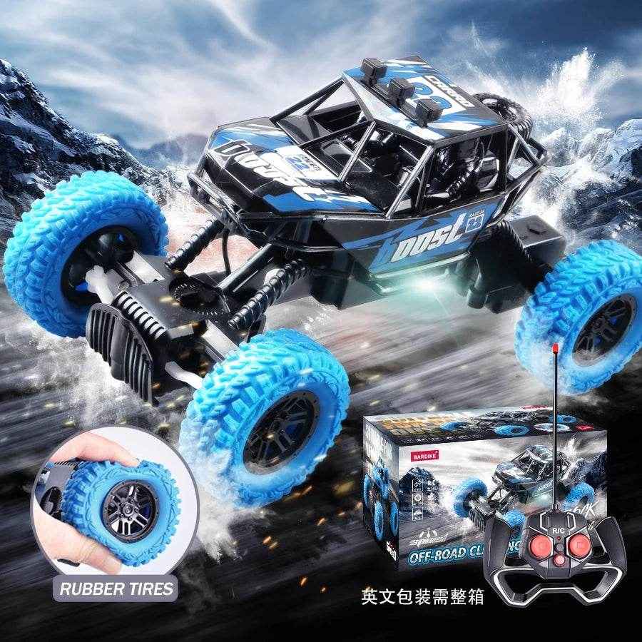 🎮Remote Control Stunt Car with Flashing Lights for Boys Who Love Speed and Glow-in-the-Dark Races - ThiGui