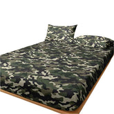 🪖Tough Look, Soft Touch! Green Camo Fitted Sheet for Adventurous Boys - ThiGui
