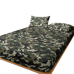 🪖Tough Look, Soft Touch! Green Camo Fitted Sheet for Adventurous Boys - ThiGui