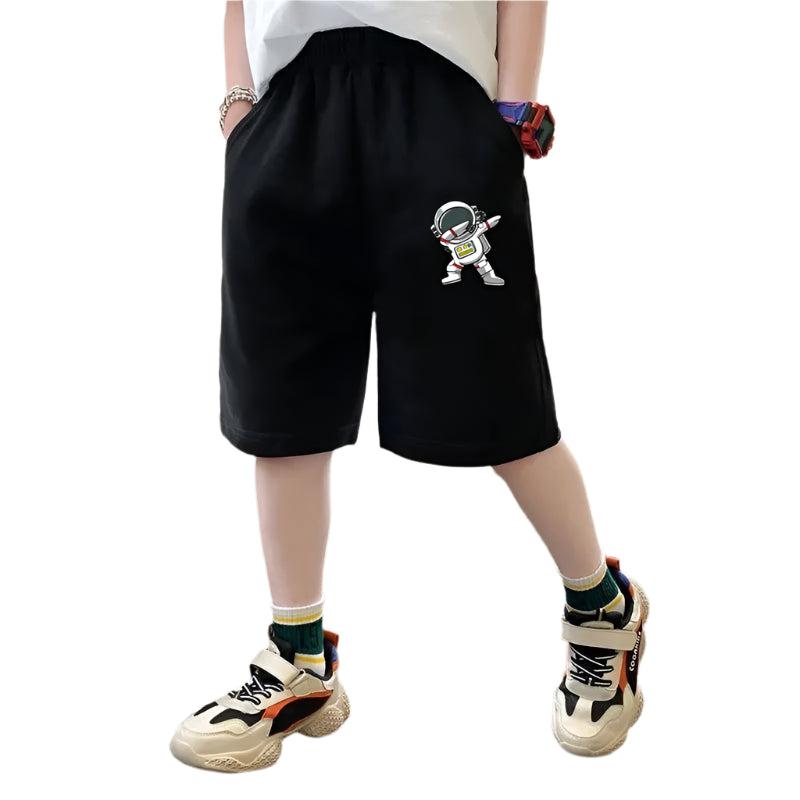 🌌 🚀 Space-Themed Summer Shorts for Boys – Comfy Cotton, Cool Design & Handy Pockets! 🌞👦🚀🩳 - ThiGui