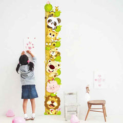 Watch Me Grow! Cute Animal Height Chart Wall Sticker for Boys’ Rooms - ThiGui