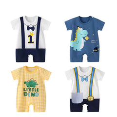 🍼 Baby’s First Summer Style – Soft Cartoon Rompers for Boys & Girls! - ThiGui