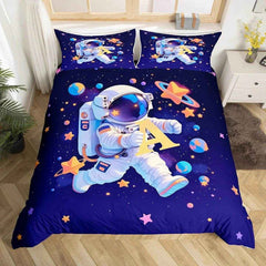 🚀 Astronaut Adventure Duvet – Make Bedtime a Space Mission! - ThiGui