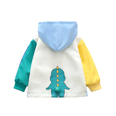 🦕 Dino Style On-the-Go! Hooded Jacket with Colour Patchwork for Boys & Girls (3–10Y) 🌈 - ThiGui