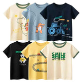 🎉 Cartoon Coolness! Comfy Summer Tees for Active Boys (2–10Y) 🧒☀️ - ThiGui