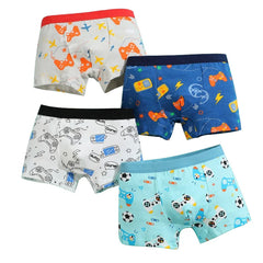 🦕🩲 Boys’ Dino Boxer Briefs – Soft Cotton Comfort in Fun Cartoon Multipacks! 🎨🧺 - ThiGui