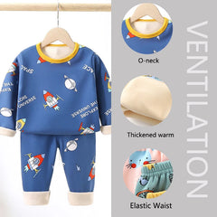 ❄️ Super Snuggly & Winter-Ready – Padded Pajama Set for Cosy Little Ones! 🌙🧸 - ThiGui